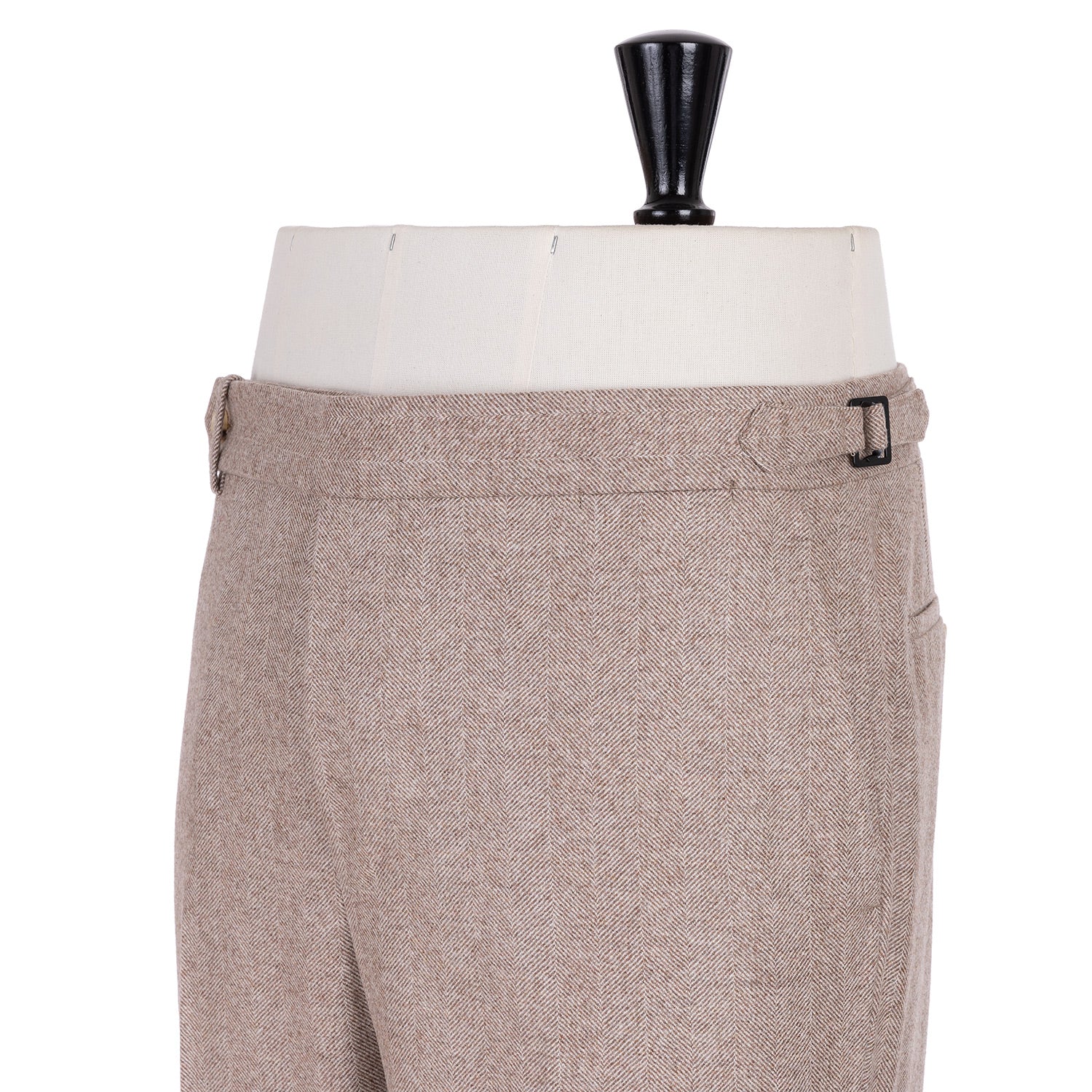 Exclusively for Michael Jondral: Sand Brown Trousers made of Wool Flannel - Rota Sartorial